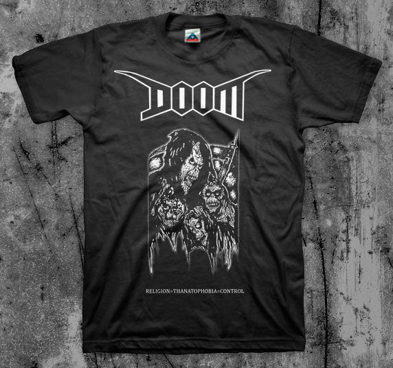 DOOM_Thantanaphobia_T_shirt_Front_in_Australia_Global_Disrupt_Records