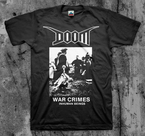 DOOM_War_Crimes_T_shirt_Front_in_Australia_Global_Disrupt_Records