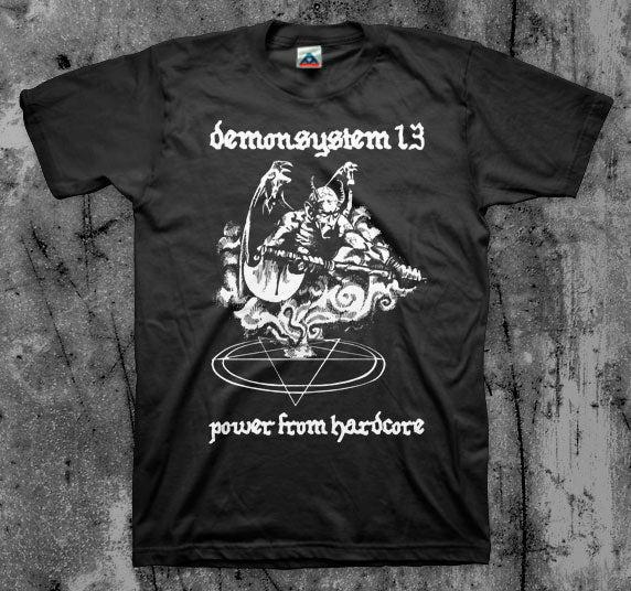 DS_13_Metal_T_shirt_Front_in_Australia_Global_Disrupt_Records