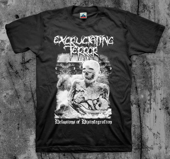 EXCRUCIATING_TERROR_Delusions_Of_Disintegration_T_shirt_Front_in_Australia_Global_Disrupt_Records
