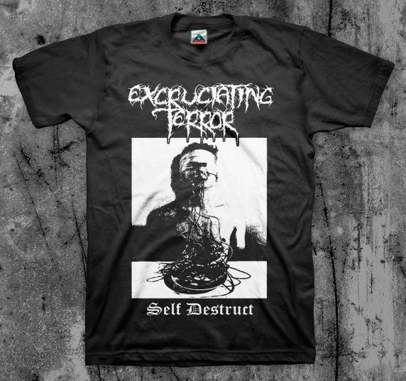 EXCRUCIATING_TERROR_Self_Destruct_T_shirt_Front_in_Australia_Global_Disrupt_Records
