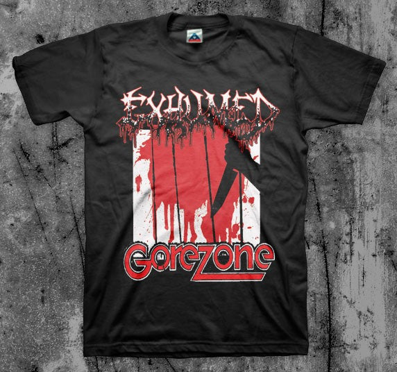 EXHUMED_Gore_Zone_T_shirt_Front_in_Australia_Global_Disrupt_Records