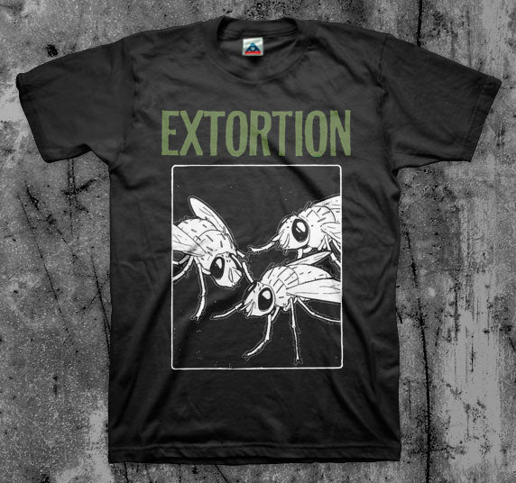 EXTORTION_Infested_T_shirt_Front_in_Australia_Global_Disrupt_Records