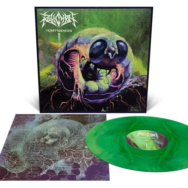 REVOCATION: Teratogenesis Vinyl LP (Kelly Green & Yellow Galaxy)