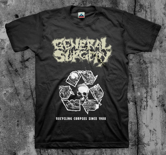 GENERAL_SURGERY_Recycle_T_shirt_Front_in_Australia_Global_Disrupt_Records