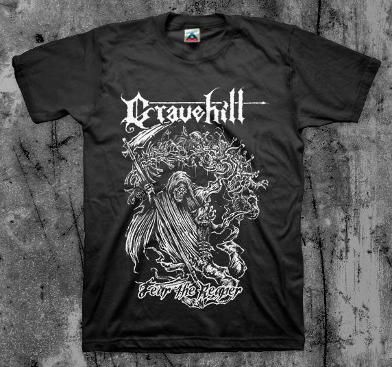 GRAVEHILL_Reaper_T_shirt_Front_in_Australia_Global_Disrupt_Records