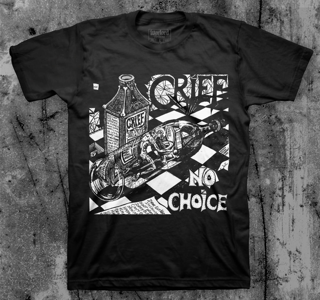 GRIEF_No_Choice_T_shirt_Front_in_Australia_Global_Disrupt_Records