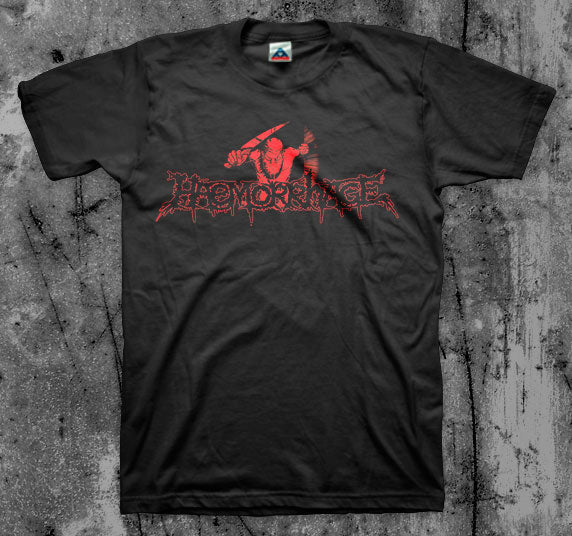 HAEMORRHAGE_Logo_T_shirt_Front_in_Australia_Global_Disrupt_Records