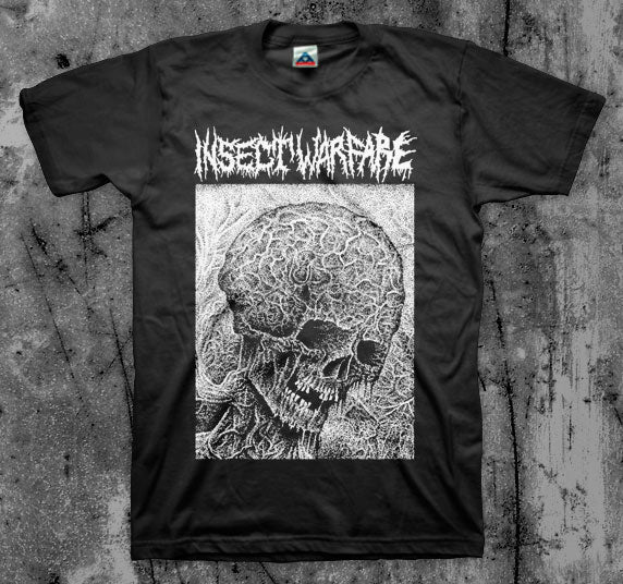 INSECT_WARFARE_Skull_T_shirt_Front_in_Australia_Global_Disrupt_Records