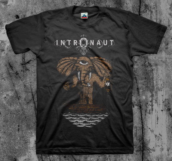 INTRONAUT_Elephant_T_shirt_Front_in_Australia_Global_Disrupt_Records