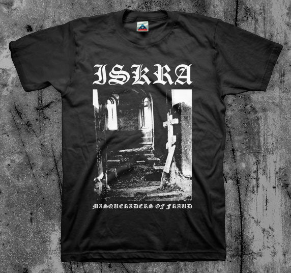ISKRA_Masqueraders_T_shirt_Front_in_Australia_Global_Disrupt_Records
