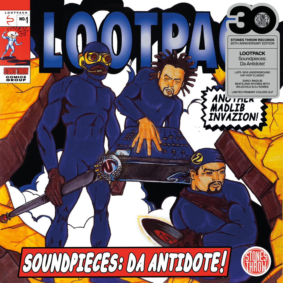 Lootpack: Soundpieces: Da Antidote! 3LP Primary Colors Edition