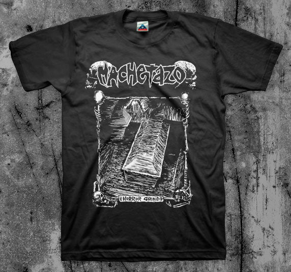 MACHETAZO_Horror_Grind_T_shirt_Front_in_Australia_Global_Disrupt_Records