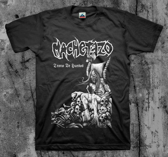 MACHETAZO_Trono_De_Huesos_T_shirt_Front_in_Australia_Global_Disrupt_Records