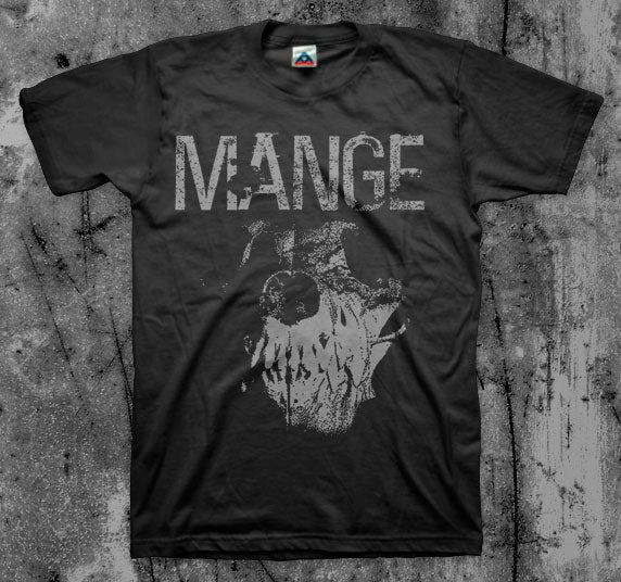 MANGE_Dog_Skull_T_shirt_Front_in_Australia_Global_Disrupt_Records