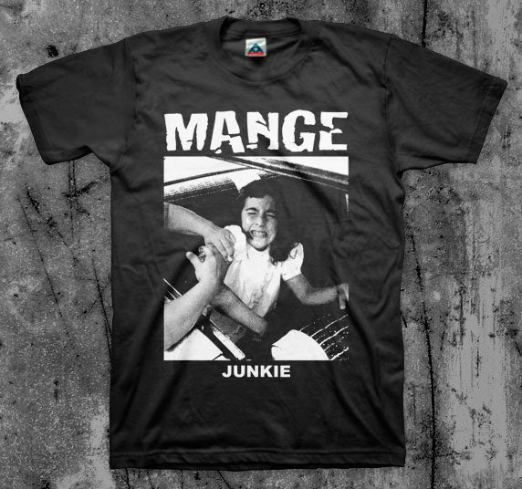 MANGE_Junkie_T_shirt_Front_in_Australia_Global_Disrupt_Records