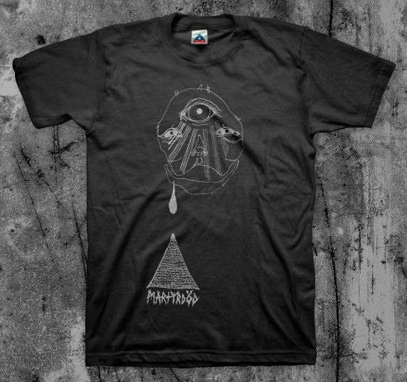 MARTYRDOD_Pyramid_Head_T_shirt_Front_in_Australia_Global_Disrupt_Records