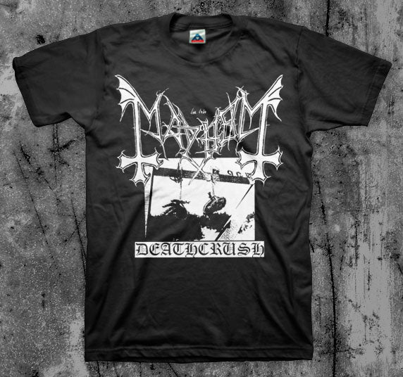 MAYHEM_Deathcrush_T_shirt_Front_in_Australia_Global_Disrupt_Records