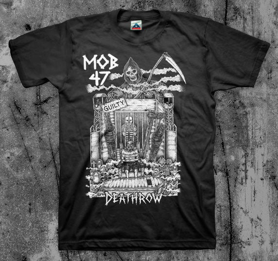MOB_47_Death_Row_T_shirt_Front_in_Australia_Global_Disrupt_Records