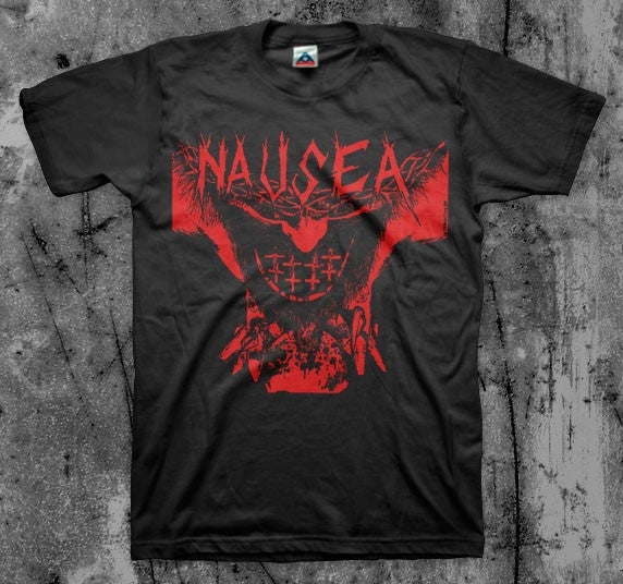 NAUSEA_Jesus_T_shirt_Front_in_Australia_Global_Disrupt_Records