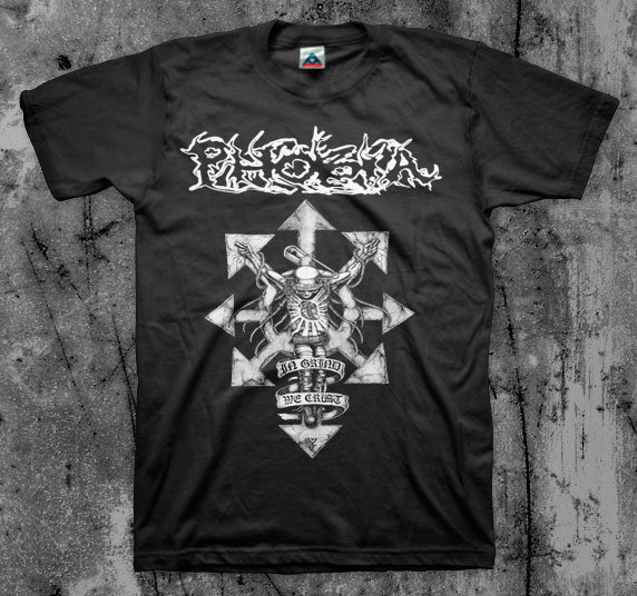 PHOBIA_In_Grind_We_Crust_T_shirt_Front_in_Australia_Global_Disrupt_Records