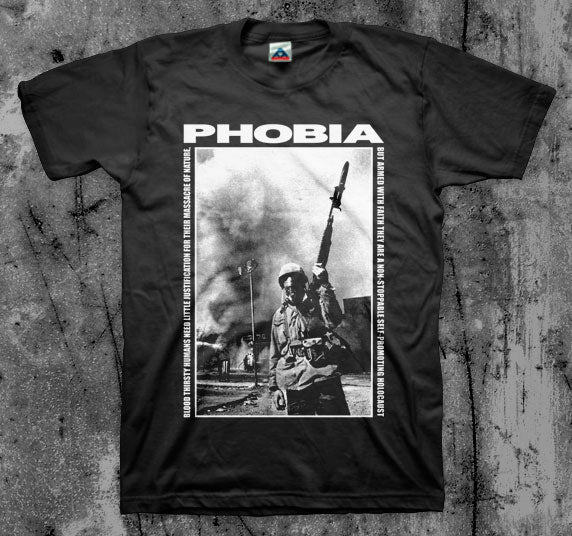 PHOBIA_Soldier_T_shirt_Front_in_Australia_Global_Disrupt_Records