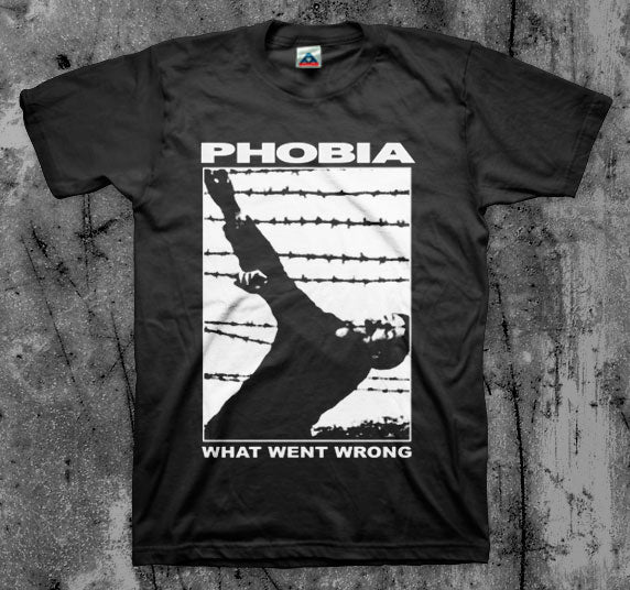 PHOBIA_What_Went_Wrong_T_shirt_Front_in_Australia_Global_Disrupt_Records