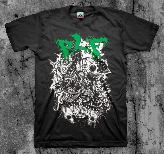 P_L_F_Spikes_T_shirt_Front_in_Australia_Global_Disrupt_Records
