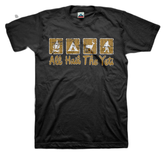 ALL HAIL THE YETI: Campground T-shirt