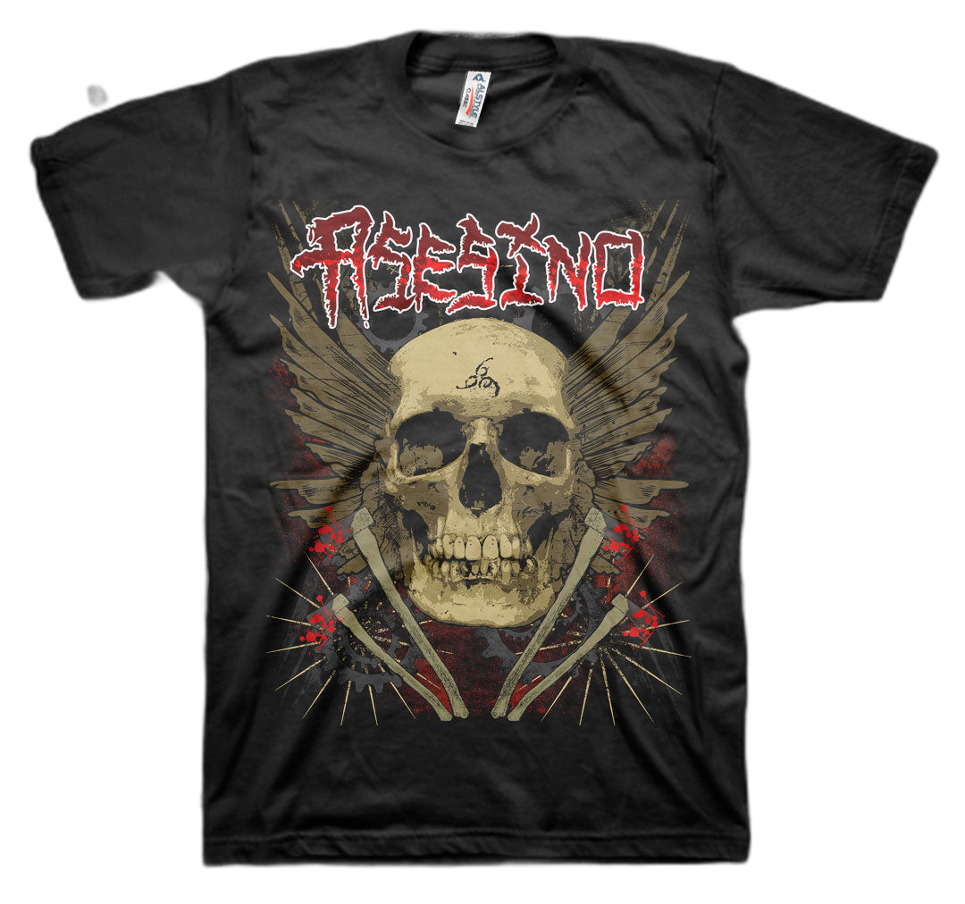 ASESINO: Winged Skull T-shirt