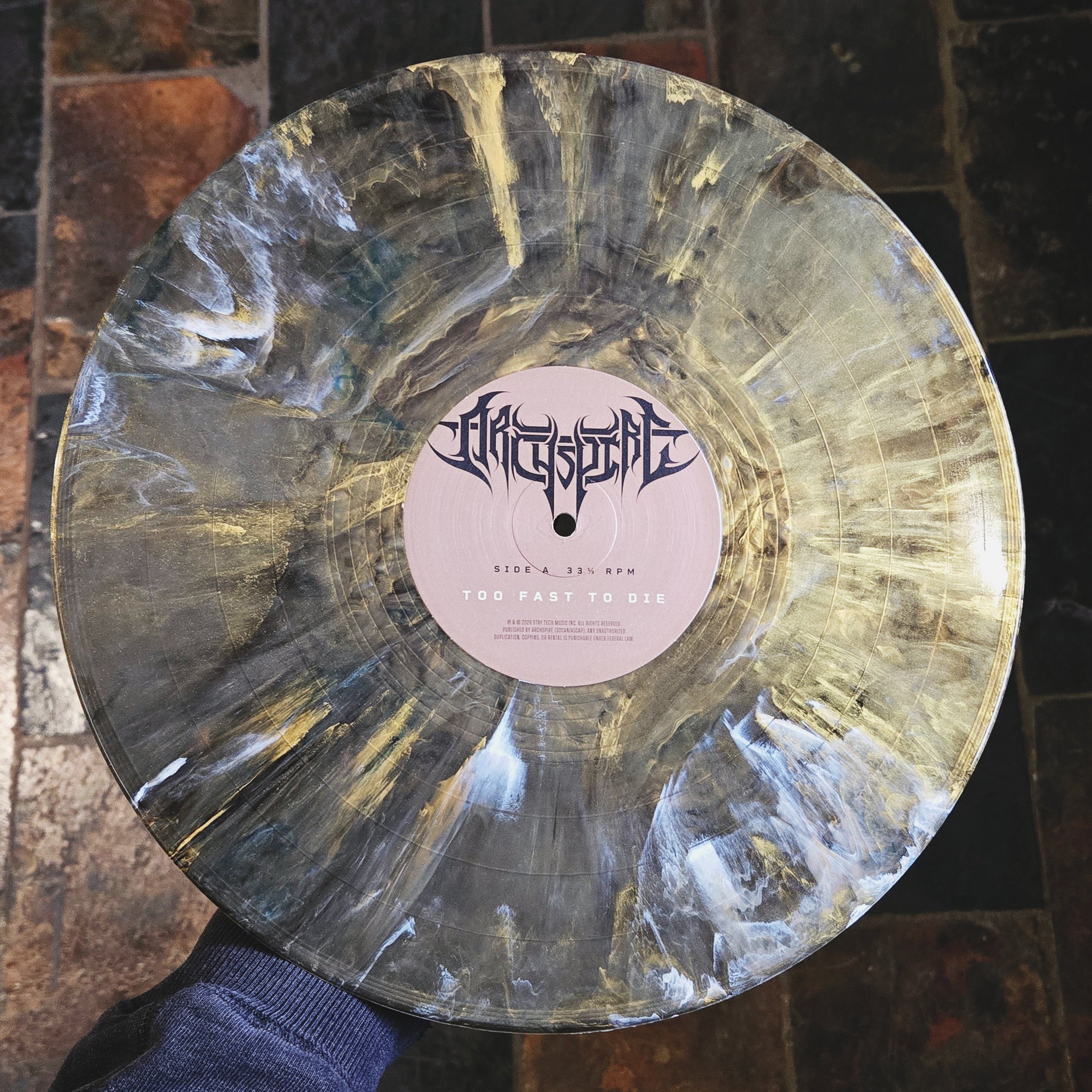 ARCHSPIRE: Too Fast To Die Vinyl LP (Gold, Ltd.)