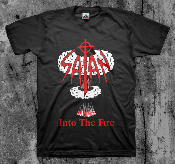 SATAN_Into_The_Fire_T_shirt_Front_in_Australia_Global_Disrupt_Records