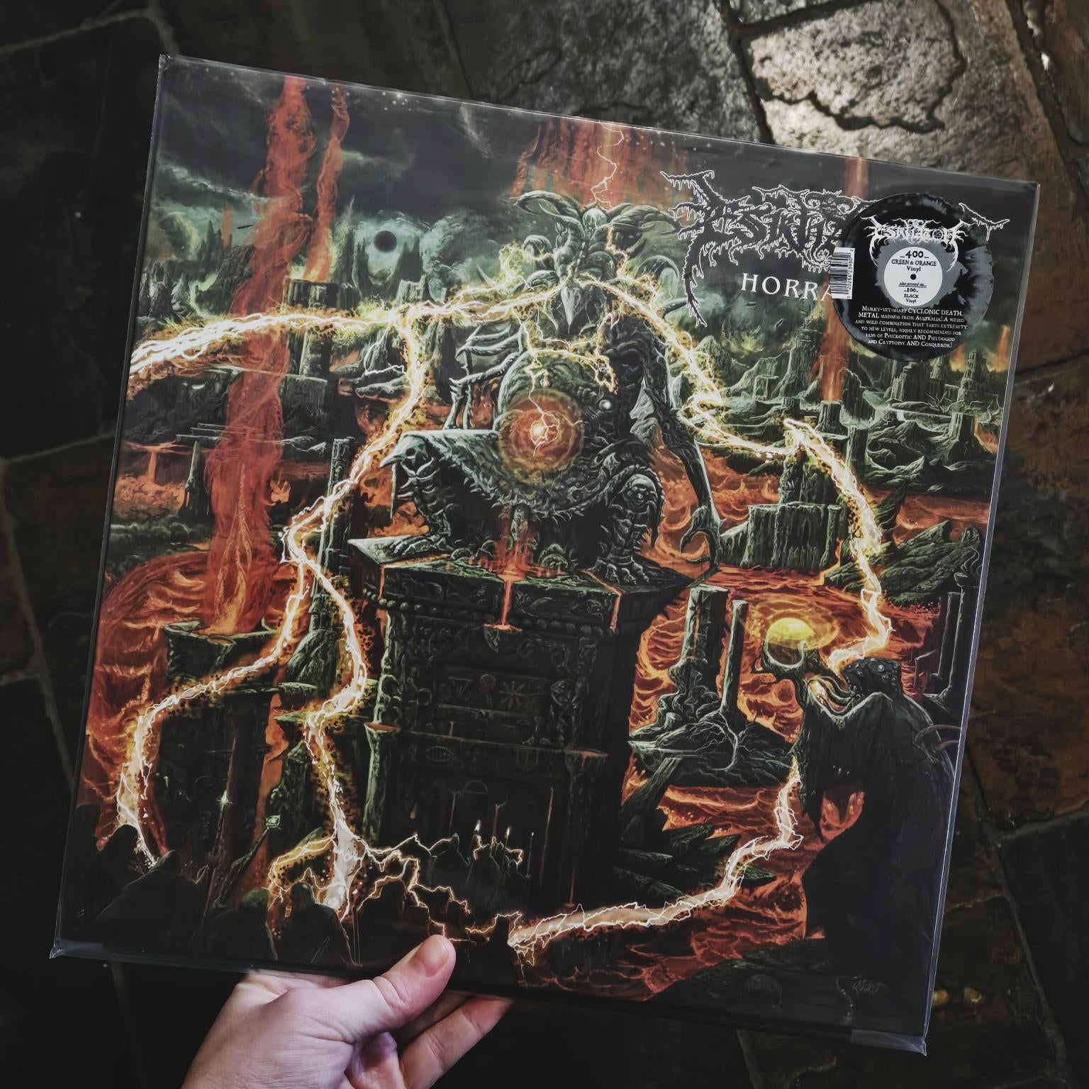 ESKHATON: Horracle 12" MLP (Olive Green/Orange Swirl Vinyl)