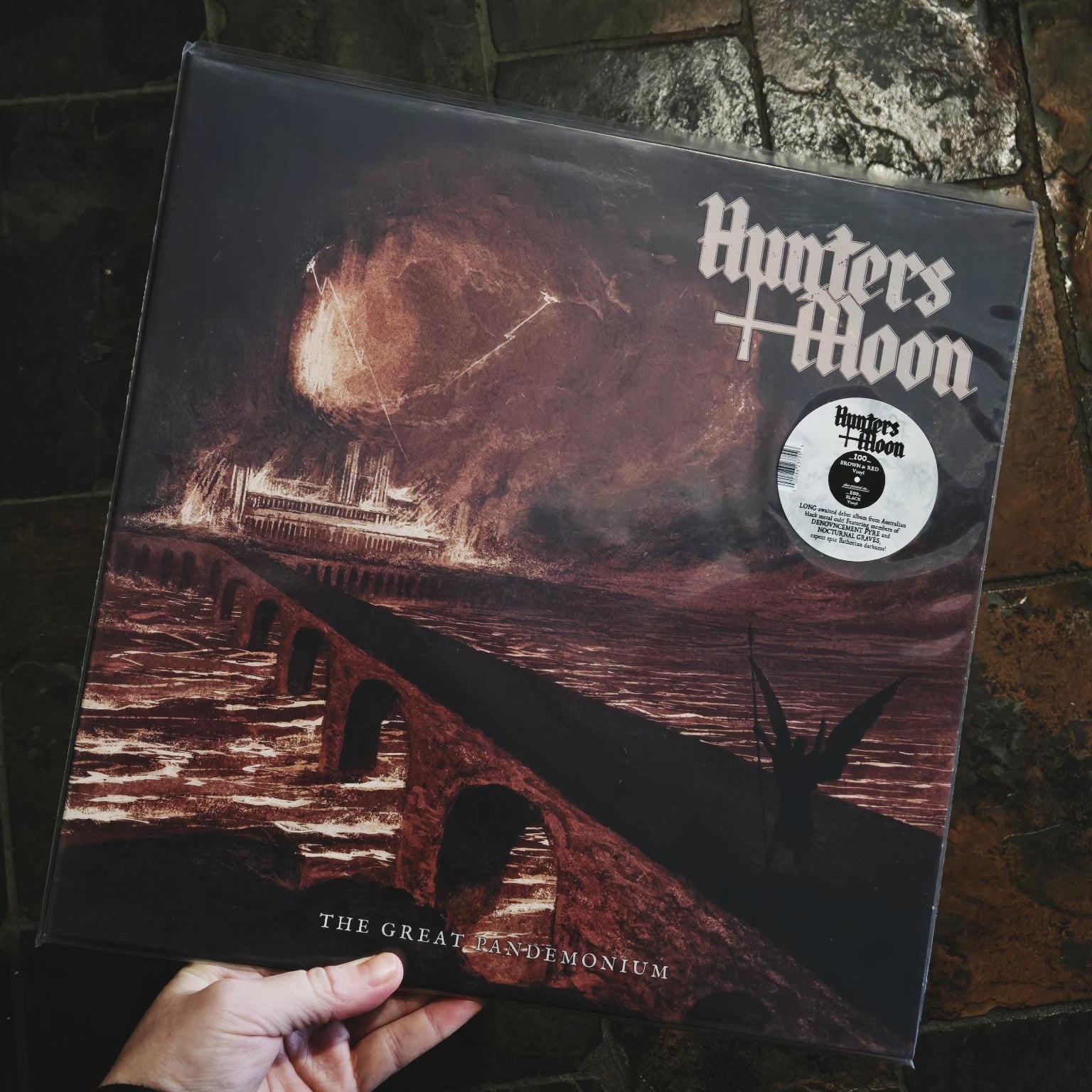 HUNTERS MOON: The Great Pandemonium 12" LP (Brown/Red Swirl Vinyl)