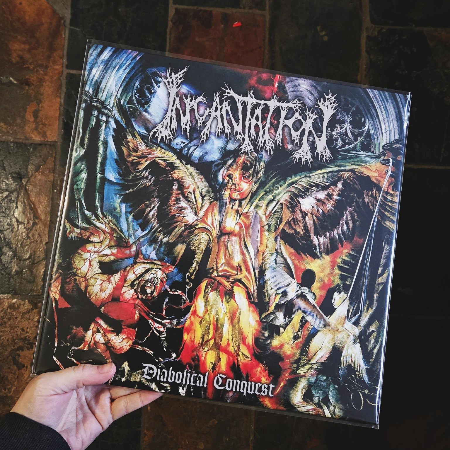 INCANTATION: Diabolical Conquest Vinyl LP (Aqua Blue)
