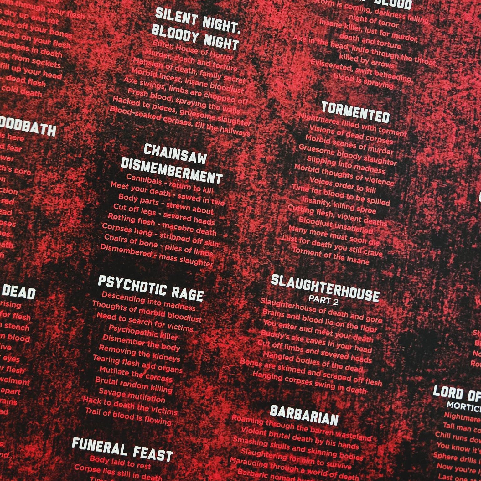 MORTICIAN: Chainsaw Dismemberment 2x12" (Tri-Color Merge Splatter) [REISSUE]