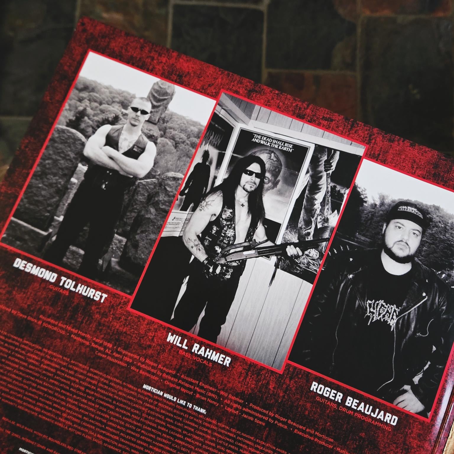 MORTICIAN: Chainsaw Dismemberment 2x12" (Tri-Color Merge Splatter) [REISSUE]