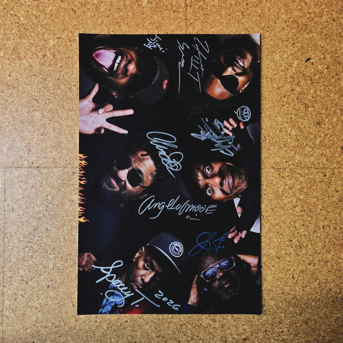 FISHBONE Signed Poster & Signed In Your Face Standard Edition LP