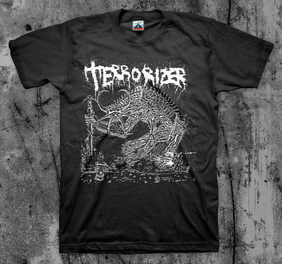 TERRORIZER_1987_T_shirt_Front_in_Australia_Global_Disrupt_Records