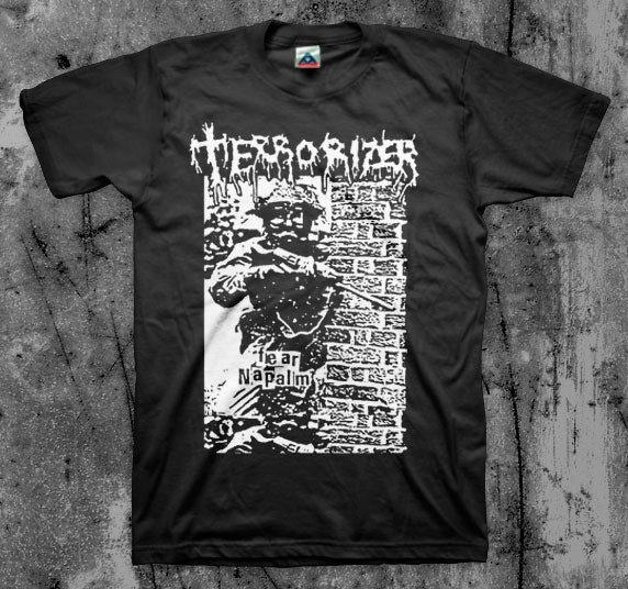 TERRORIZER_Fear_Napalm_T_shirt_Front_in_Australia_Global_Disrupt_Records
