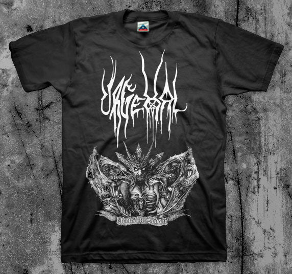 URGEHAL_Aeons_In_Sodom_T_shirt_Front_in_Australia_Global_Disrupt_Records