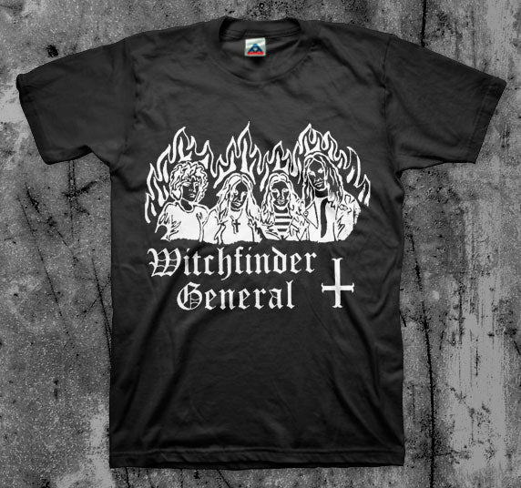 WITCHFINDER_GENERAL_Burning_A_Sinner_T_shirt_Front_in_Australia_Global_Disrupt_Records
